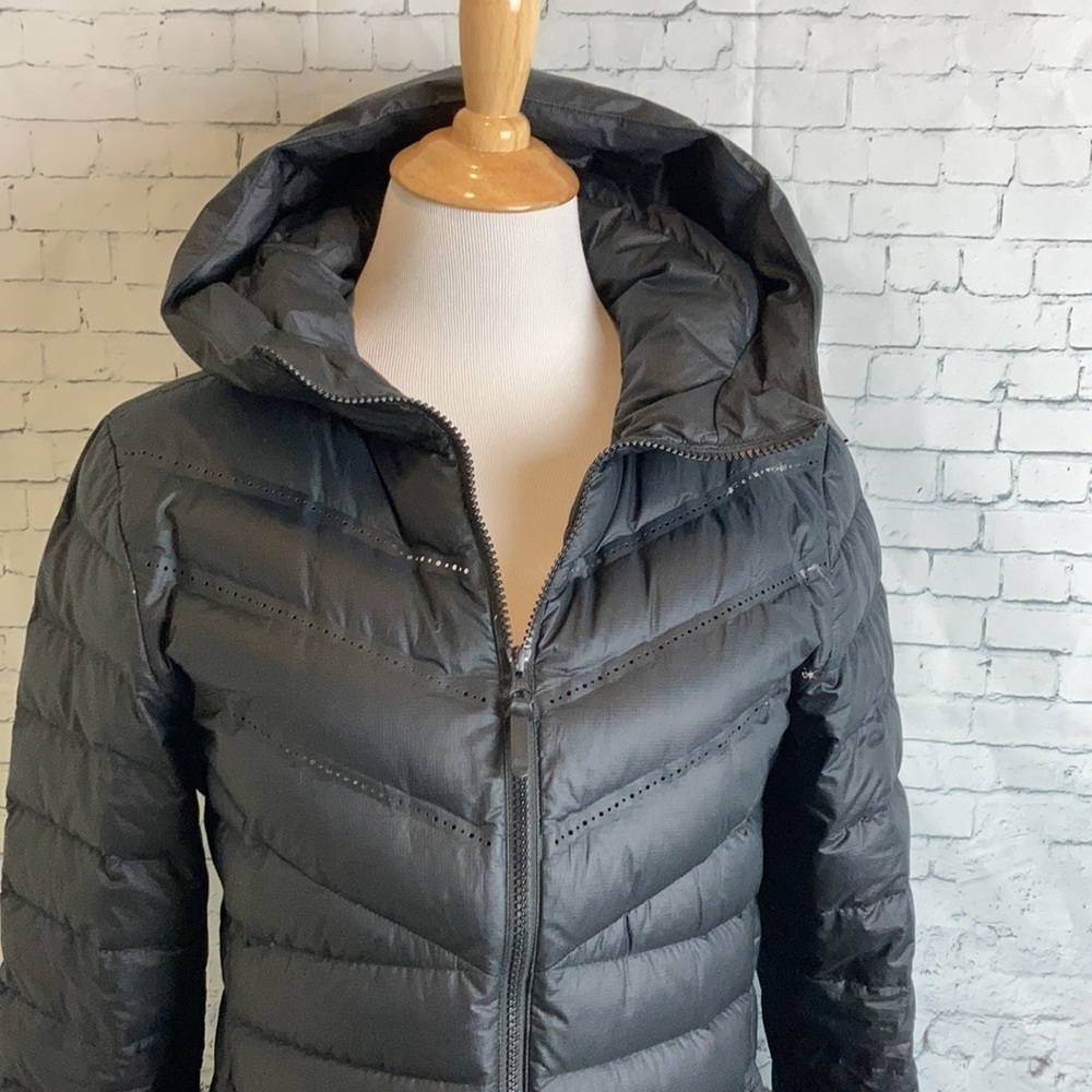Nike Sportswear Tech AeroLoft Down Parka Jacket Sz S Longline Cozy Athleisure - Picture 4 of 16